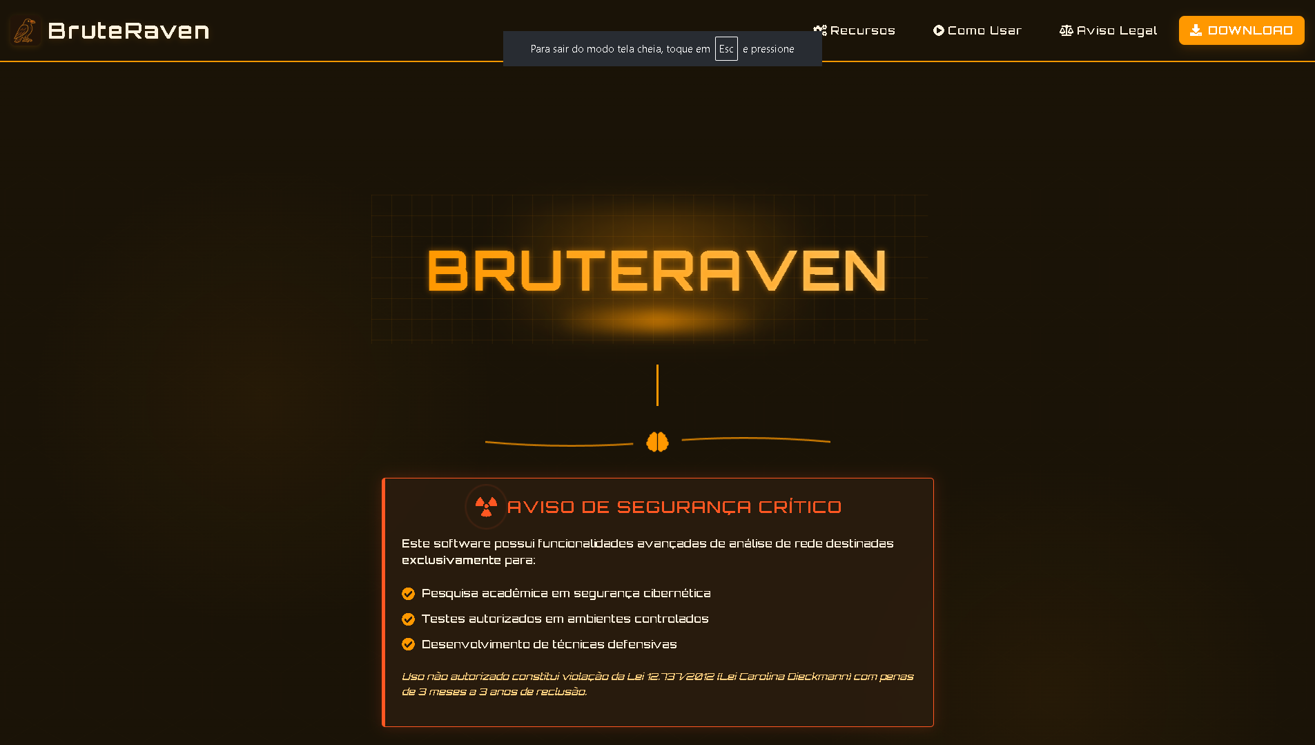 Logo do BruteRaven - Força bruta Wi-Fi com Tkinter e pywifi